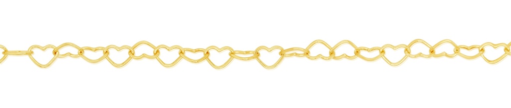 SOLID OPEN HEART LINK CHAIN 3.0MM