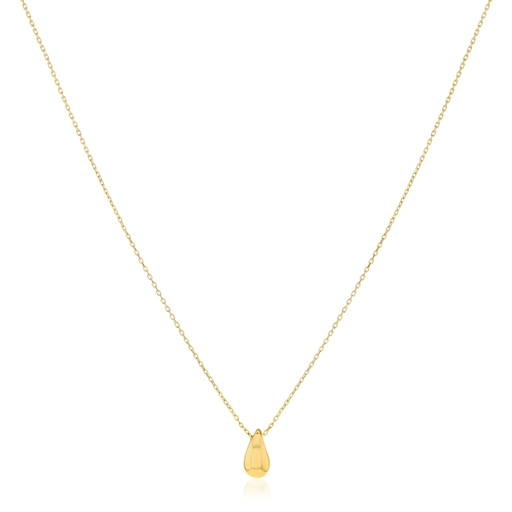 9Y SMALL TEARDROP SLIDING PENDANT ON CHAIN