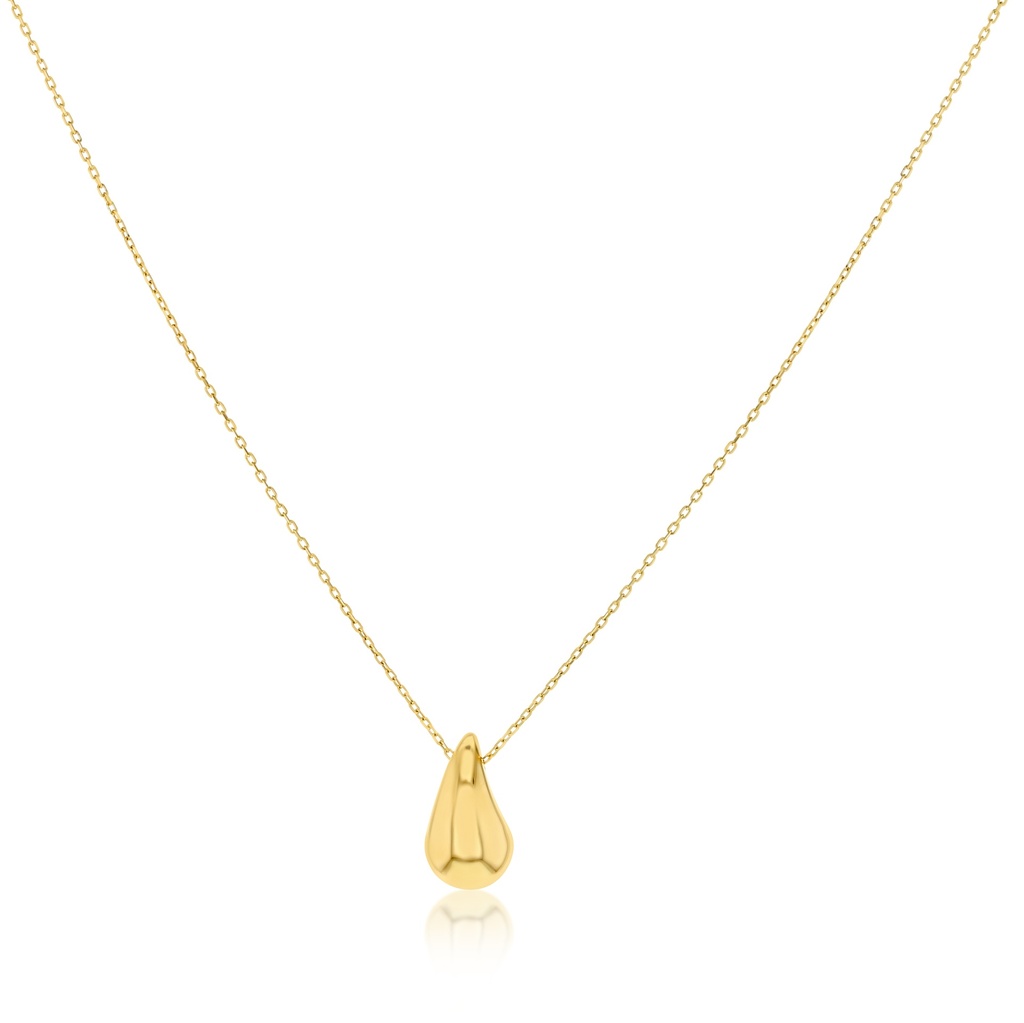 9Y MEDIUM TEARDROP SLIDING PENDANT ON CHAIN