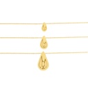 9Y MEDIUM TEARDROP SLIDING PENDANT ON CHAIN