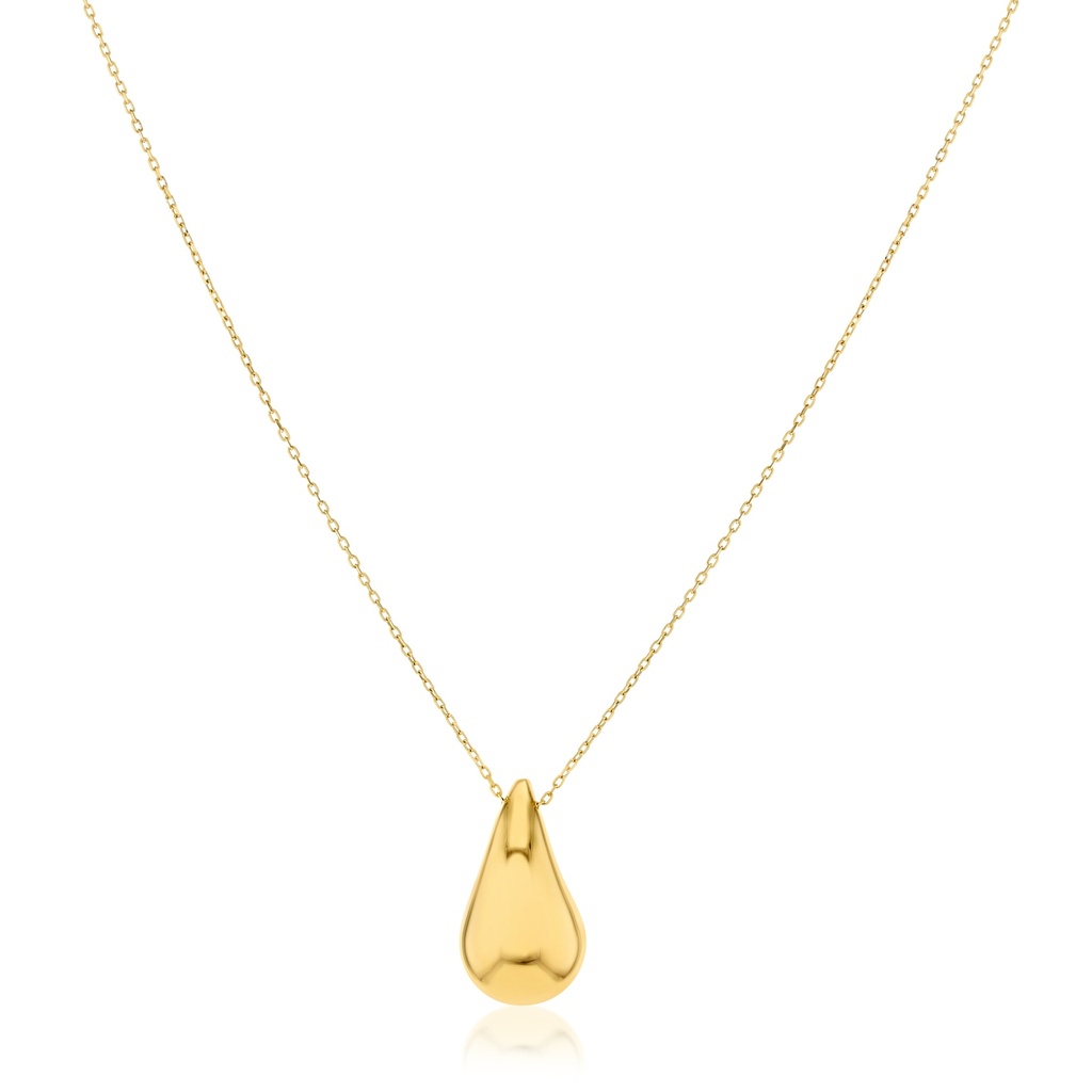 9Y LARGE TEARDROP SLIDING PENDANT ON CHAIN