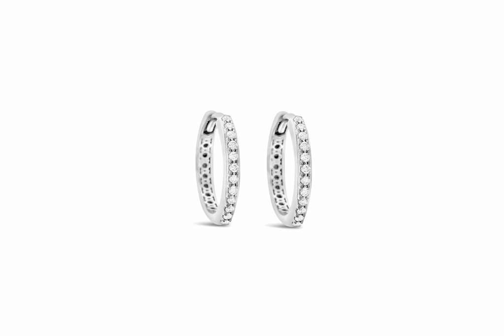 18W 12MM HUGGIE - TDW:0.19CT