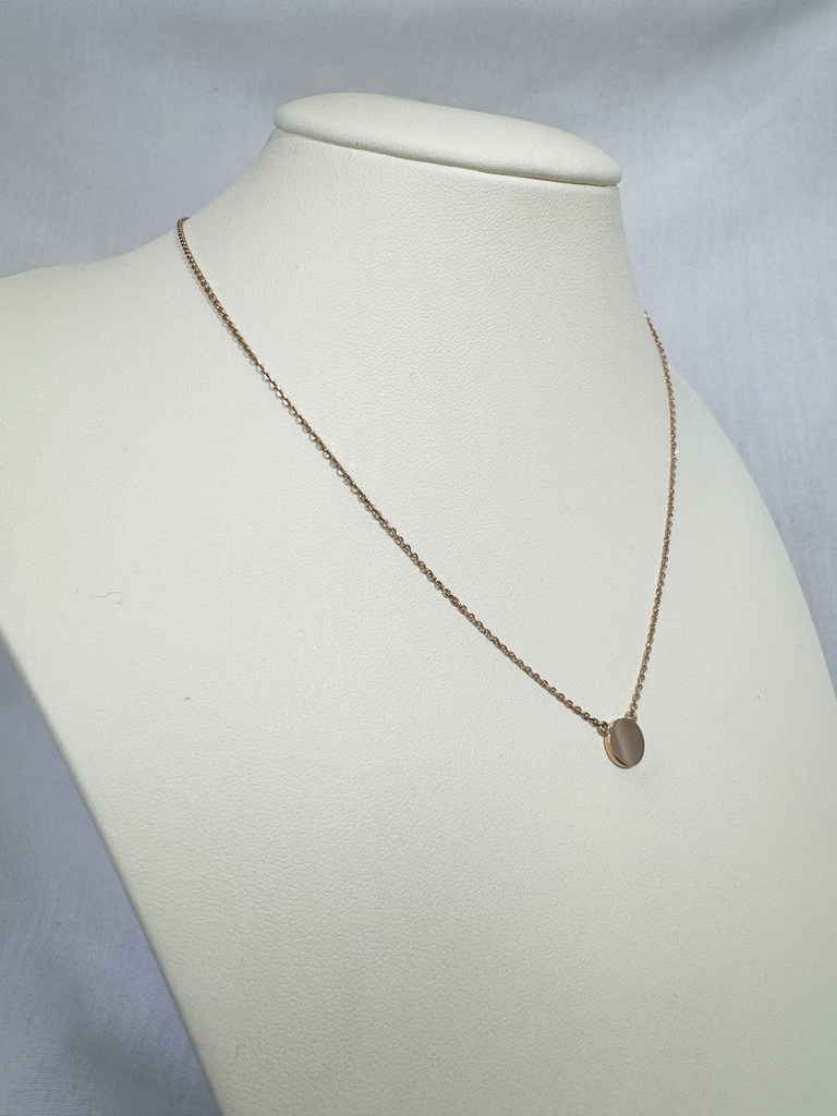 9R 7MM FLAT DISC NECKLACE - XX0027