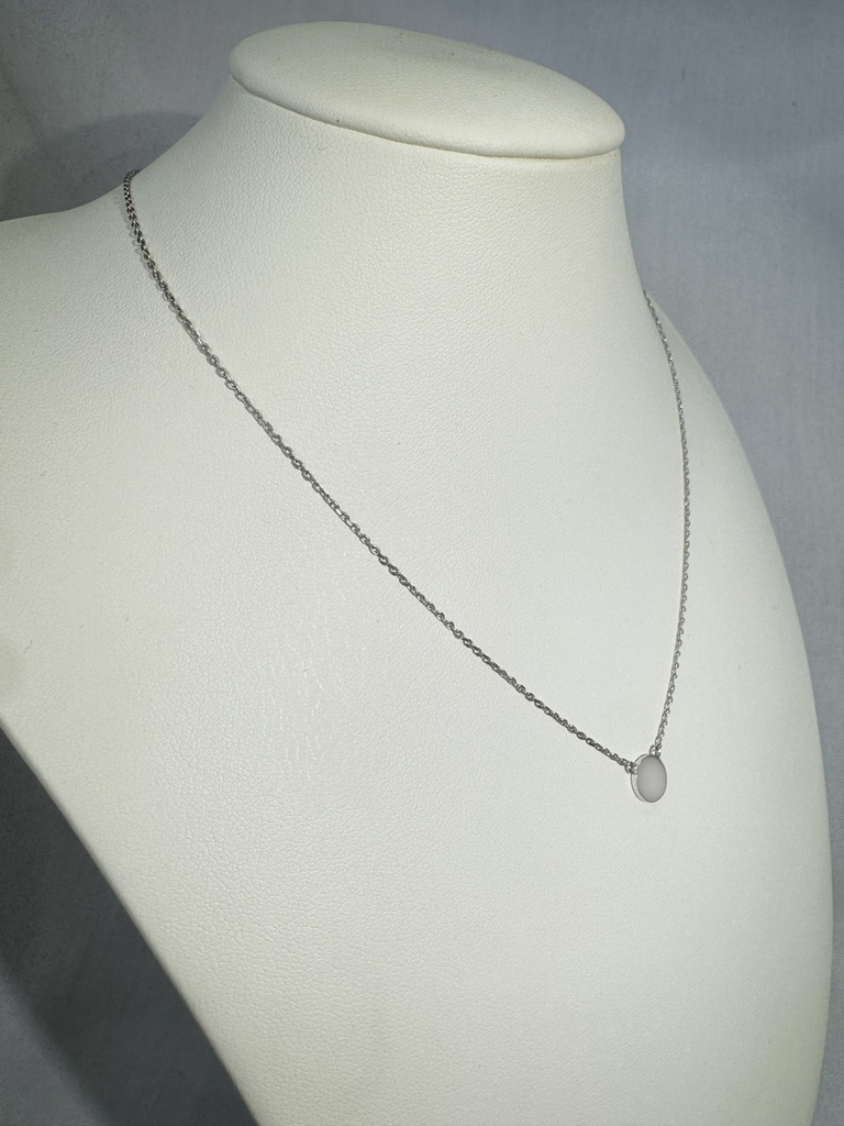 9W 7MM FLAT DISC NECKLACE - XX0028