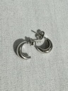 9W MOON DOMED STUD EARRING - XX0048