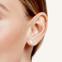 9Y OPAL & CZ TEAR DROP STUD