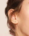 9Y DOTTED TRIANGLE STUD EARRING