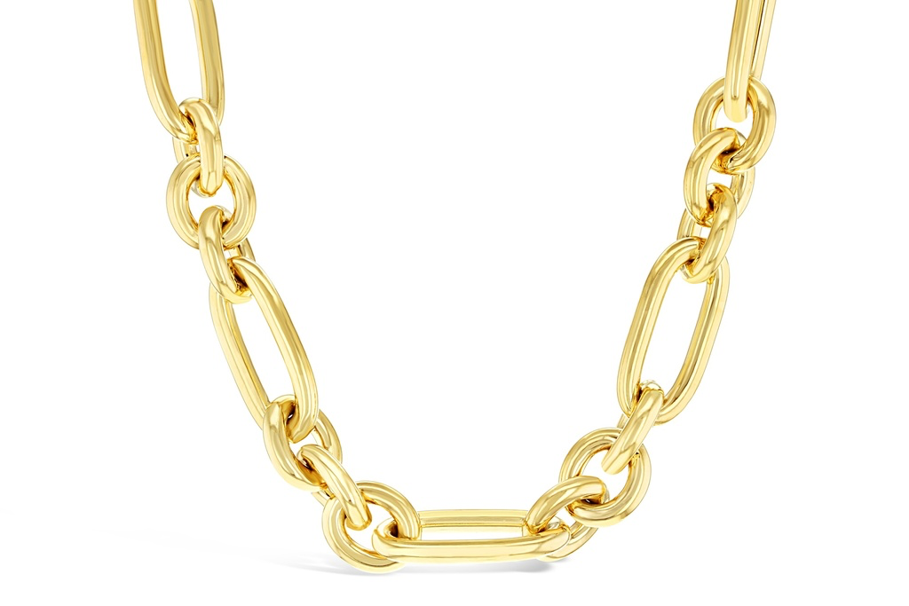 [SF CA280 3+1 9Y-18CM] 9CT SILVER FILLED CABLE 3+1 - 11.5MM WIDE - 2.8MM WIRE (9Y, 18CM).webp