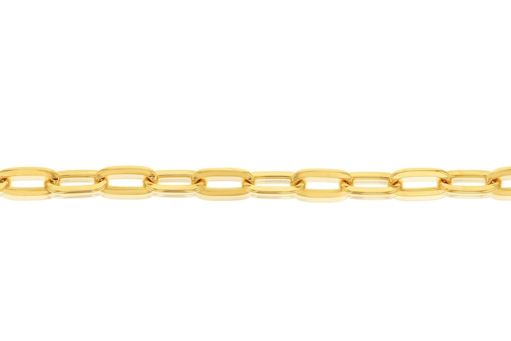 [HD OVCH160 9Y-17CM] SOLID OVAL CABLE HAMMERED 6.9MM WIDE (9Y, 18CM).webp