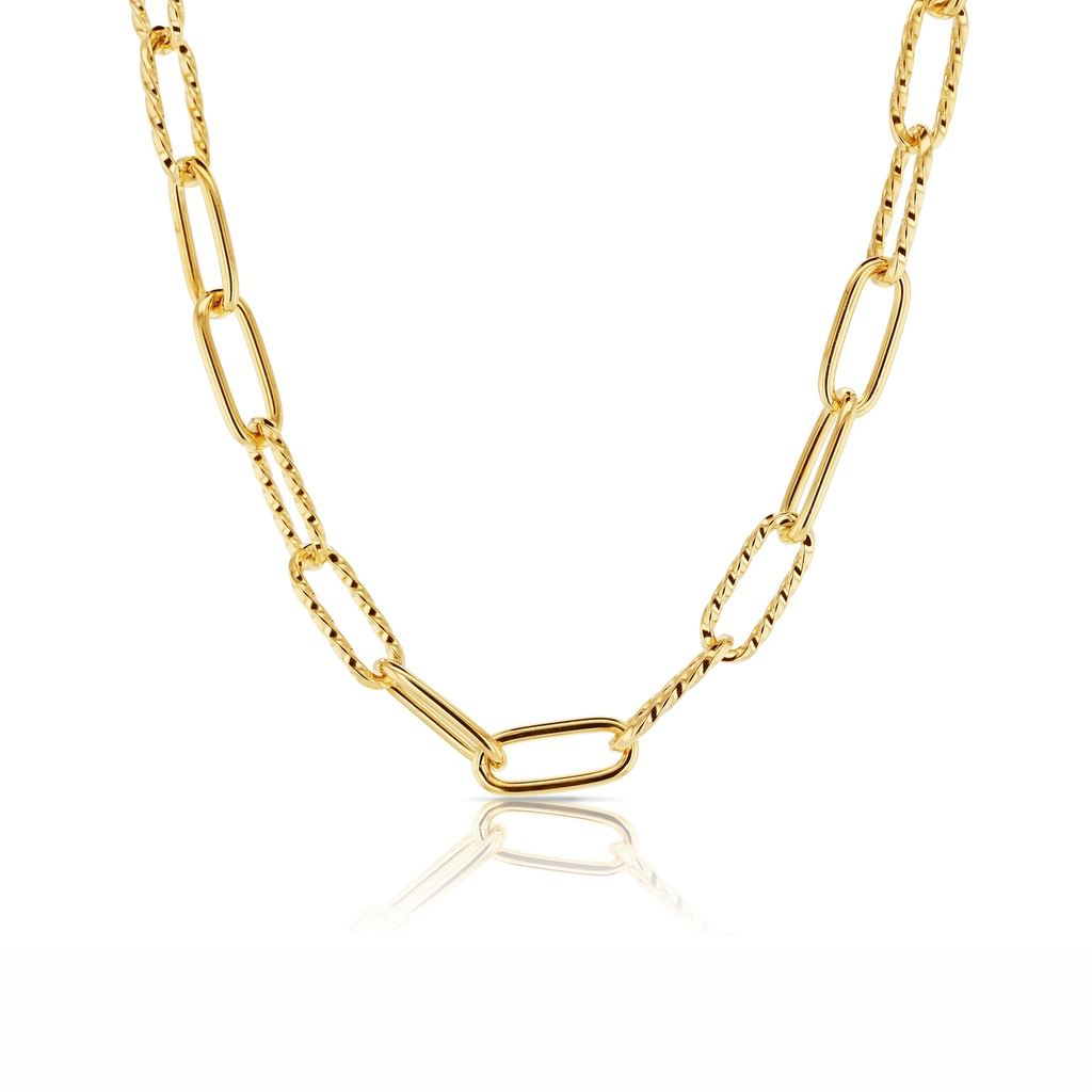 [HD PCRM P2T2 9Y-18CM] SOLID ROUNDED PAPERCLIP MEDIUM PLAIN & TWIST LINKS (9Y, 18CM).webp
