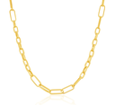 [SF PCS 5+10 9Y-45CM] 9CT SILVER FILLED PAPERCLIP SMALL 5+10 CHAIN (9Y, 45CM).webp