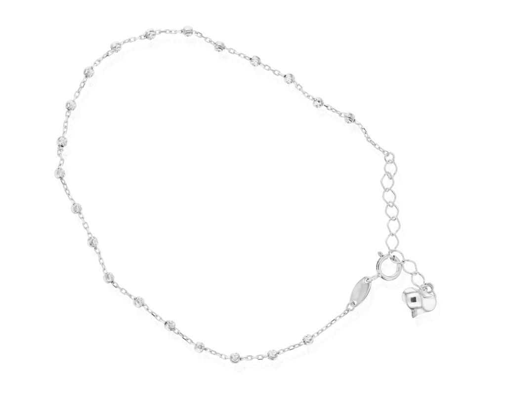 9W CABLE WITH D/CUT BALLS BRACELET