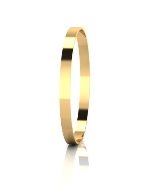 SOLID FLAT 6MM BANGLE