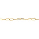 SOLID ROUNDED PAPERCLIP SMALL TWIST LINKS