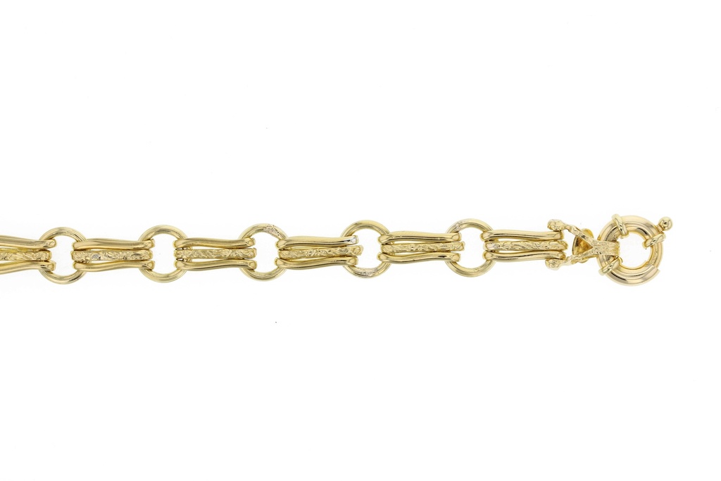 SOLID GATE TRIPLE BARS WITH CENTRE ENGRAVED