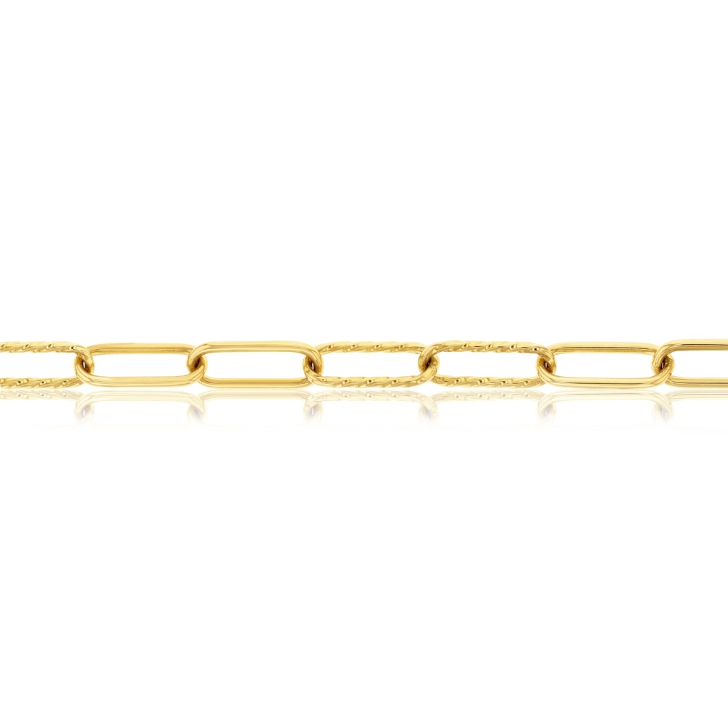 SOLID ROUNDED PAPERCLIP LARGE PLAIN + TWIST LINKS