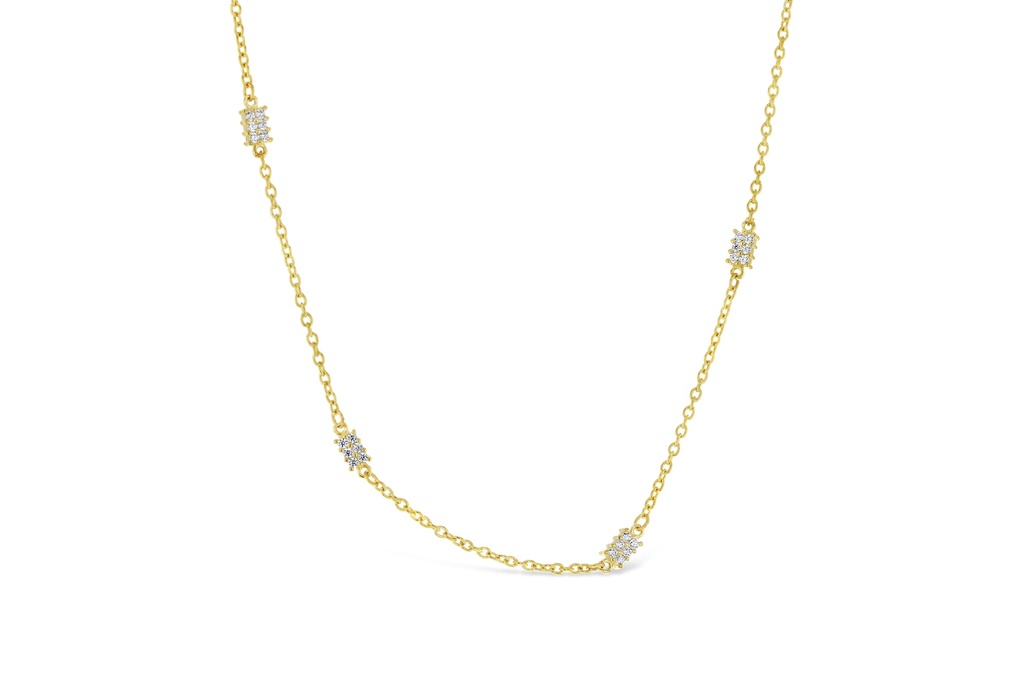 ## 9Y FANCY CZ FEATURE NECKLACE