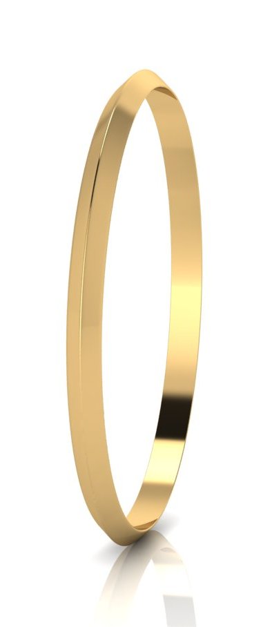 SOLID KNIFE EDGE 5MM BANGLE