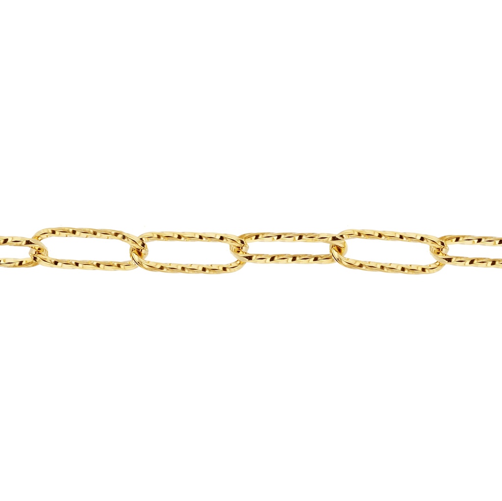 SOLID ROUNDED PAPERCLIP LARGE TWIST LINKS
