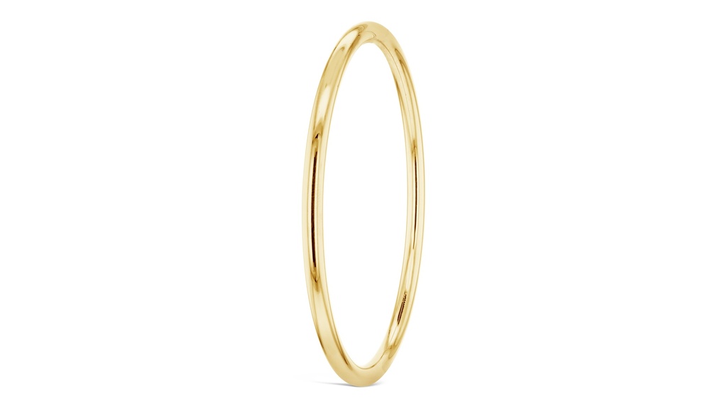 HOLLOW GOLF 4MM BANGLE