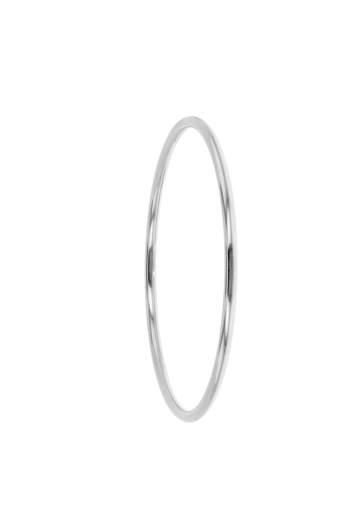 SOLID SILVER 3MM ROUND GOLF BANGLE