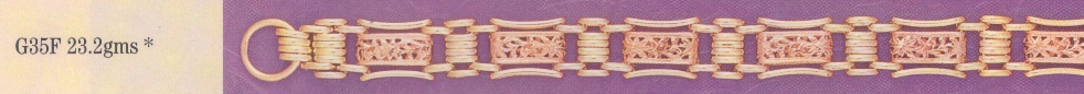 SOLID GATE 3 BAR CURVED FILIGREE CENTRES