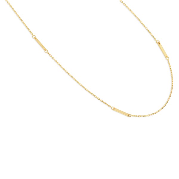 9Y MULTI BAR & CHAIN NECKLACE