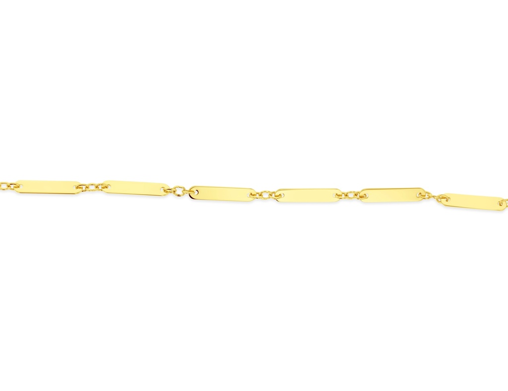 ## 9Y FLAT BAR BRACELET
