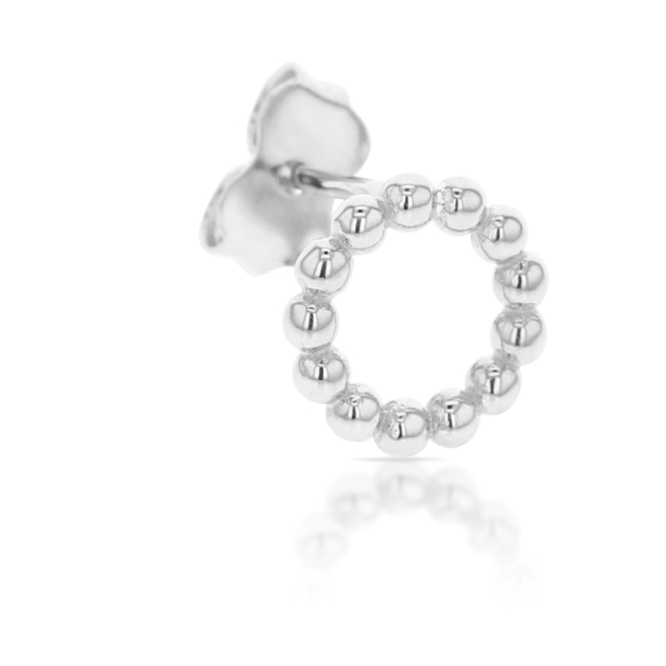 9W BEADED CIRCLE STUD