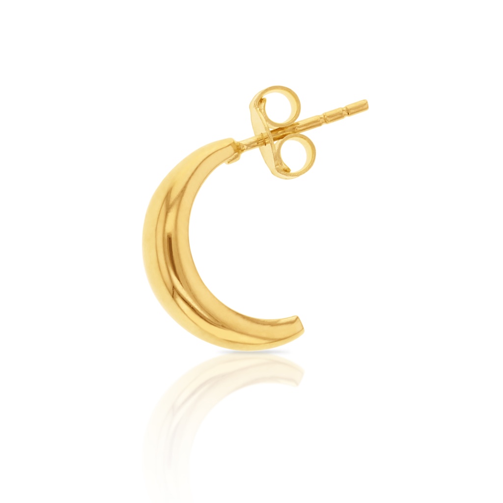  9Y CRESCENT SHAPE STUD HOOP