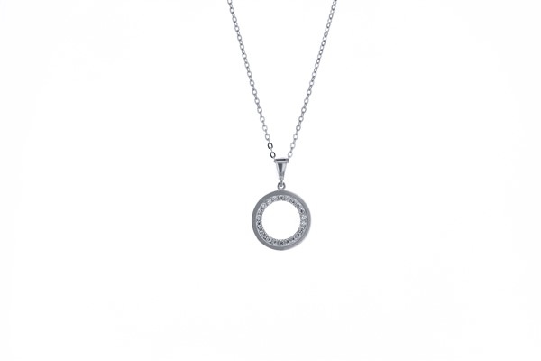  9W CZ SET/POLISHED CIRCLE