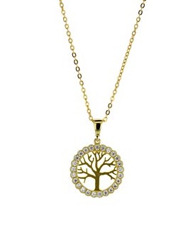  9Y CZ SET TREE OF LIFE PEND