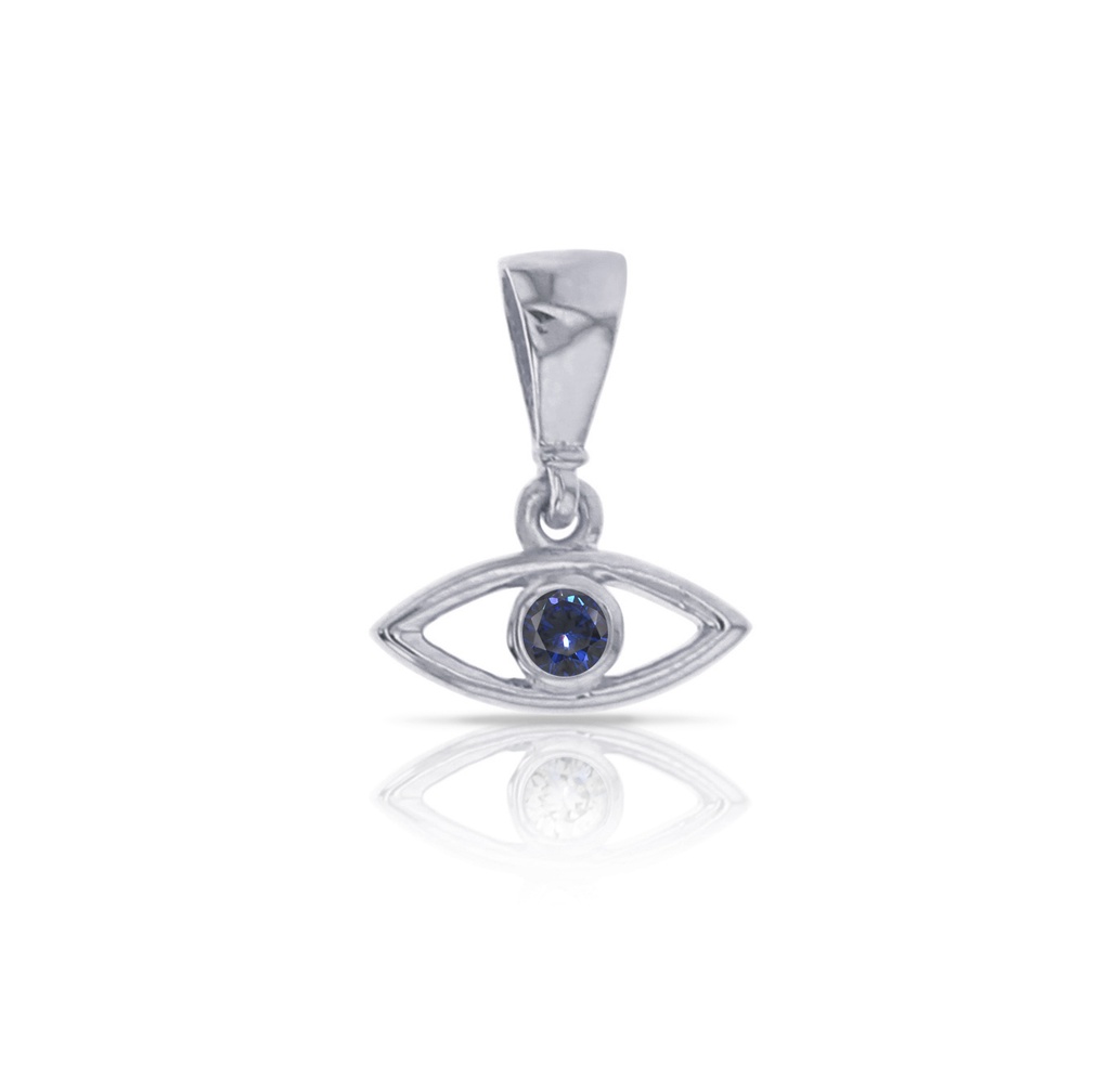 ## 9W SINGLE CZ EVIL EYE PEND