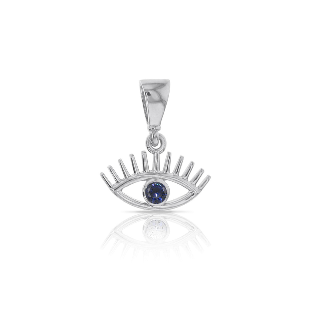  9W SINGLE CZ LASH EVIL EYE