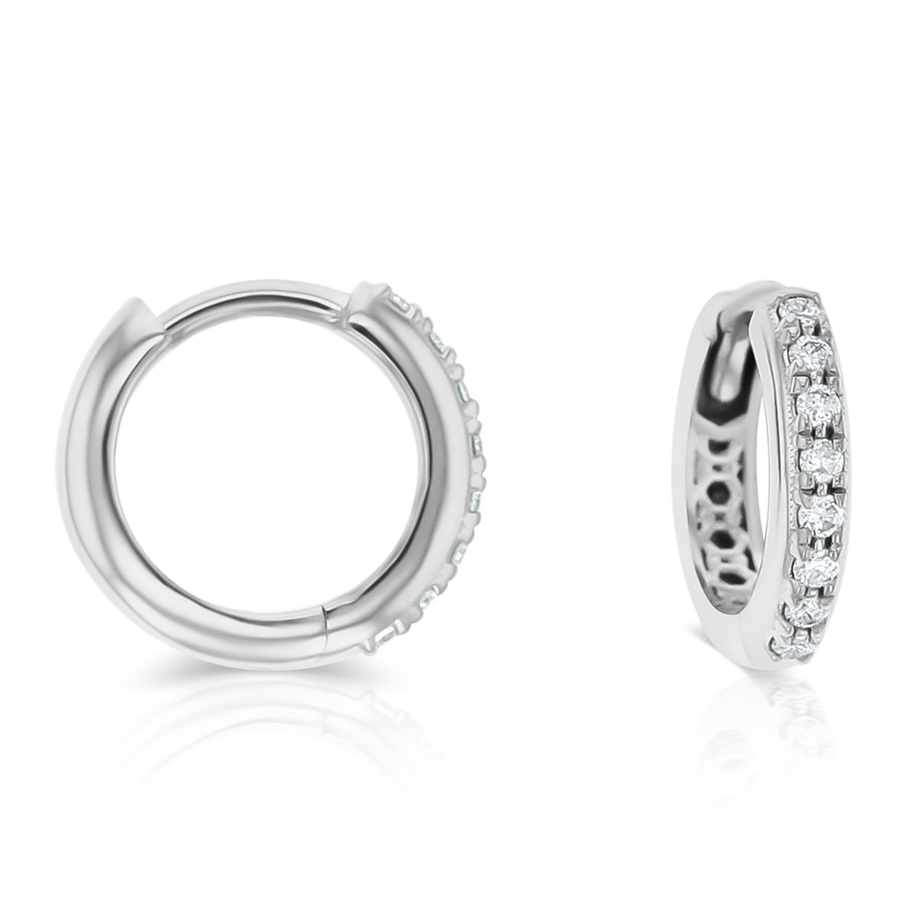 18W 8MM HUGGIE - TDW: 0.12CT