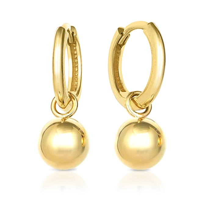 9Y SLIDING BALL DROP ON PLAIN HUGGIE