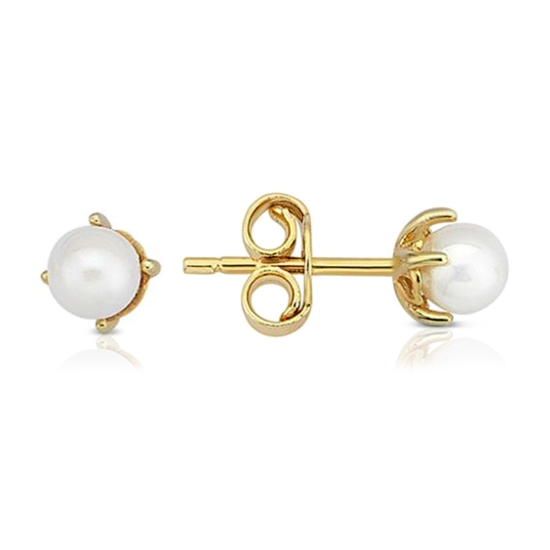 ## 9Y PEARL STUD 4.5MM