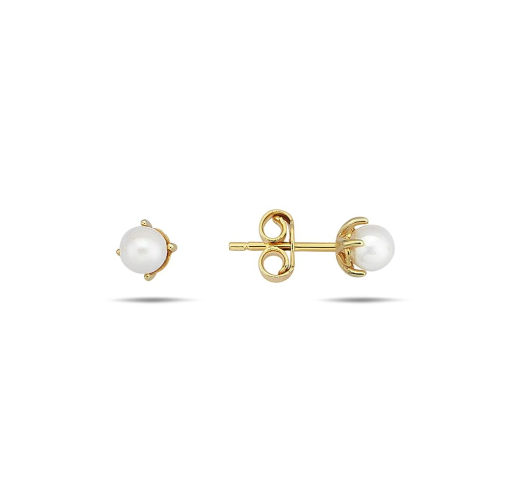 9Y PEARL STUD 4.5MM