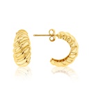 9Y SCALLOPED HALF CURVED STUD