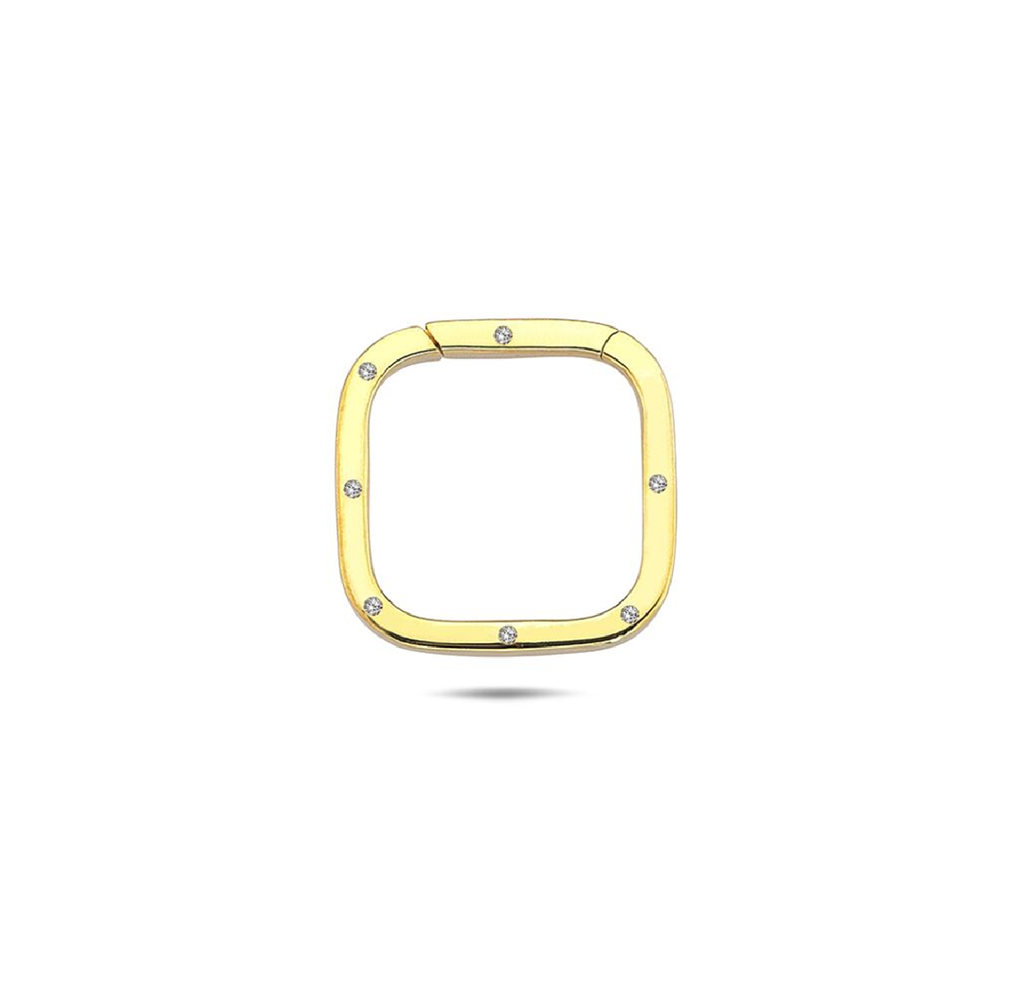 ## 9Y 14.4MM SPACED CZ BORDER ROUNDED SQUARE ENHANCER CLIP