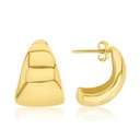 9Y POLISHED HALF CURVED STUD