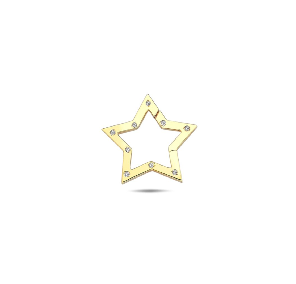 9Y 15MM CZ BORDER STAR ENHANCER CLIP