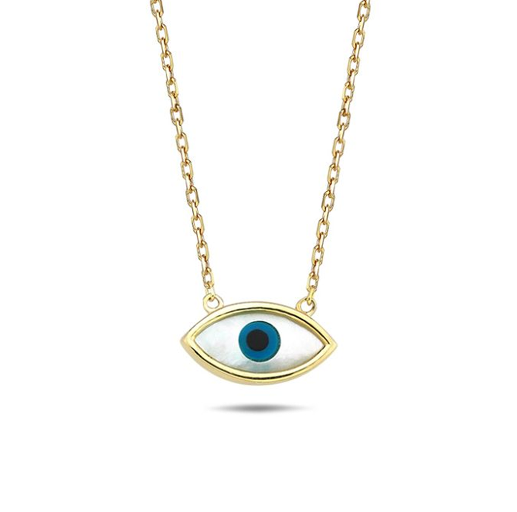 ## 9Y CHAIN WITH M.O.P EVIL EYE NECKLACE