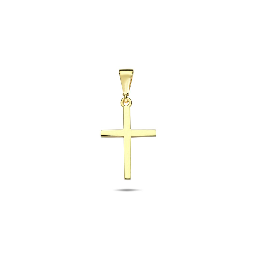 9Y PLAIN CROSS PENDANT 10mm x 22mm