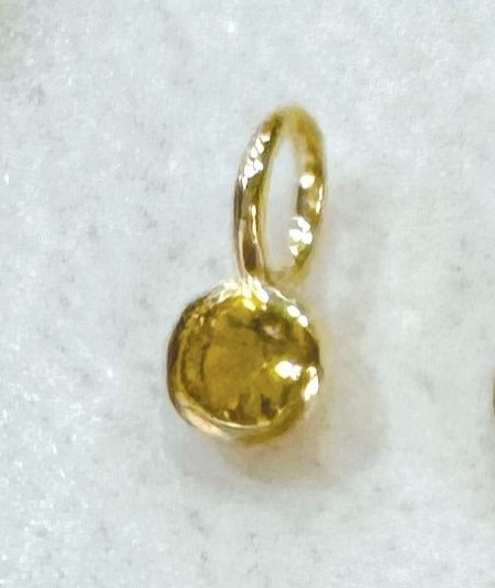 9Y MINI CITRINE CHARM