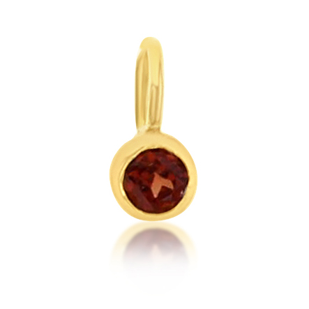 ## 9Y MINI GARNET CHARM