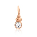 9R FANCY WHITE TOPAZ CHARM