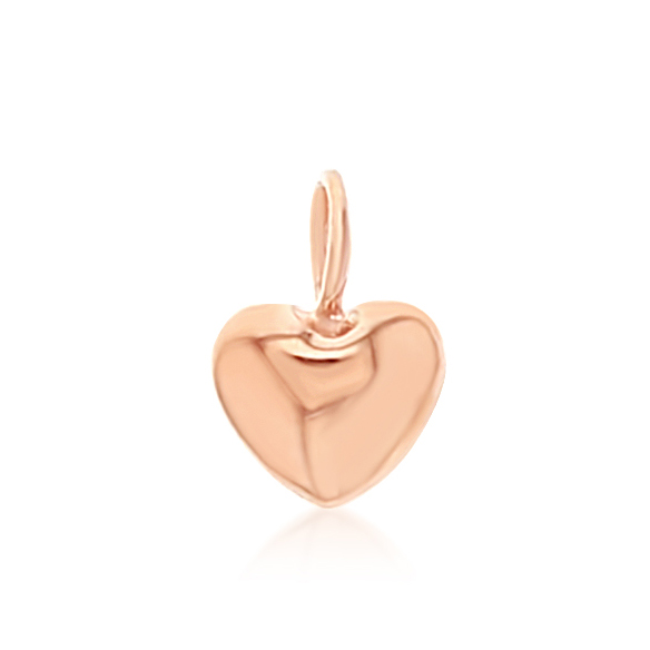 9R MINI DOMED HEART CHARM