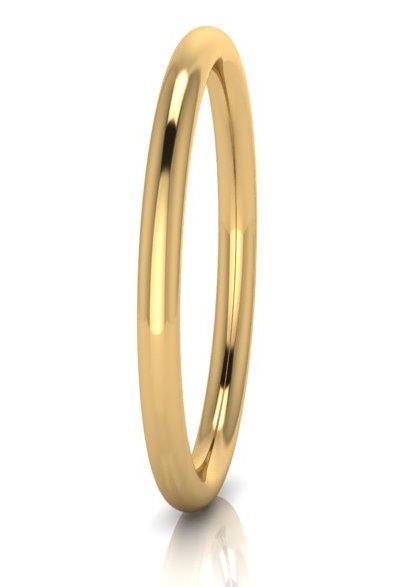 HOLLOW GOLF 6MM BANGLE