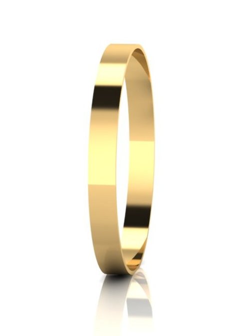 SOLID FLAT 8MM BANGLE